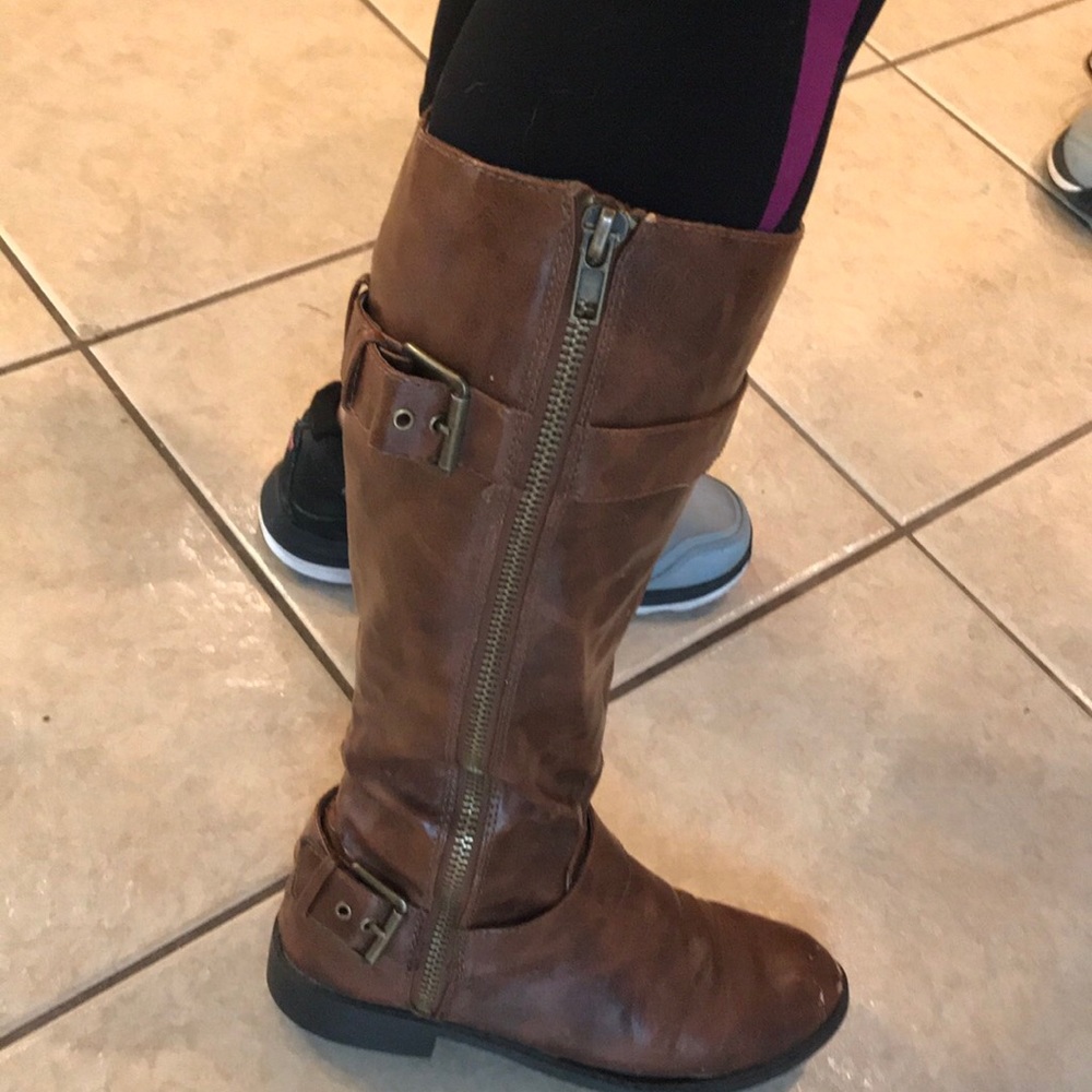 BRASH brown riding boots